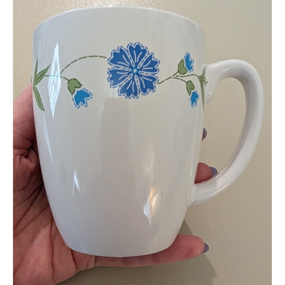 Corelle Spring Blue Stoneware Mug Cottagecore
